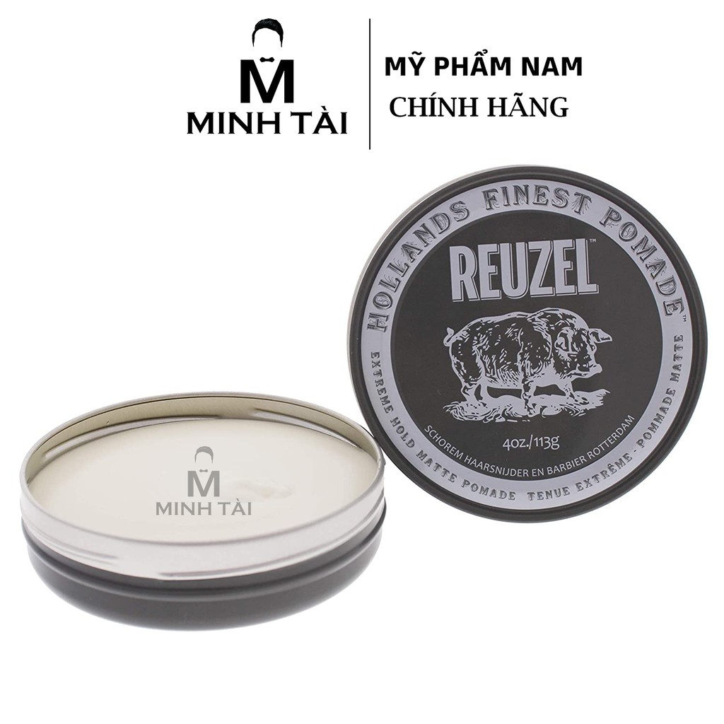 Sáp Vuốt Tóc Nam REUZEL Pomade 113g - Hàng Chính Hãng + Xịt Dưỡng Tóc Reuzel Tonic 20ml + Lược Chải Tóc Pomade