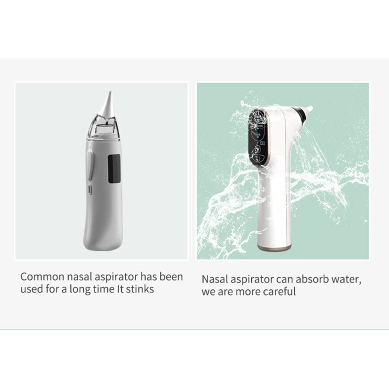 Dụng Cụ Hút Mũi Nhẹ Nhàng Nhanh Chóng Màu Trong Suốt Có Thể Sạc Lại Cho Bé Sơ Sinh