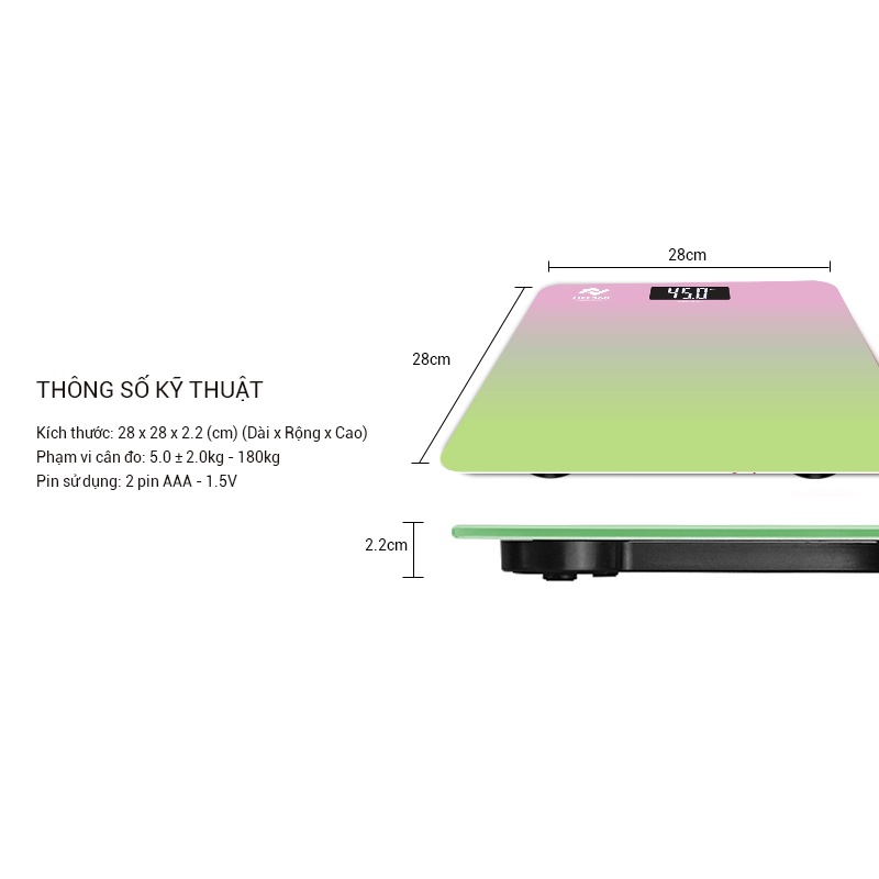 Cân sức khỏe điện tử Arirang Life360 - Hàng Chính Hãng