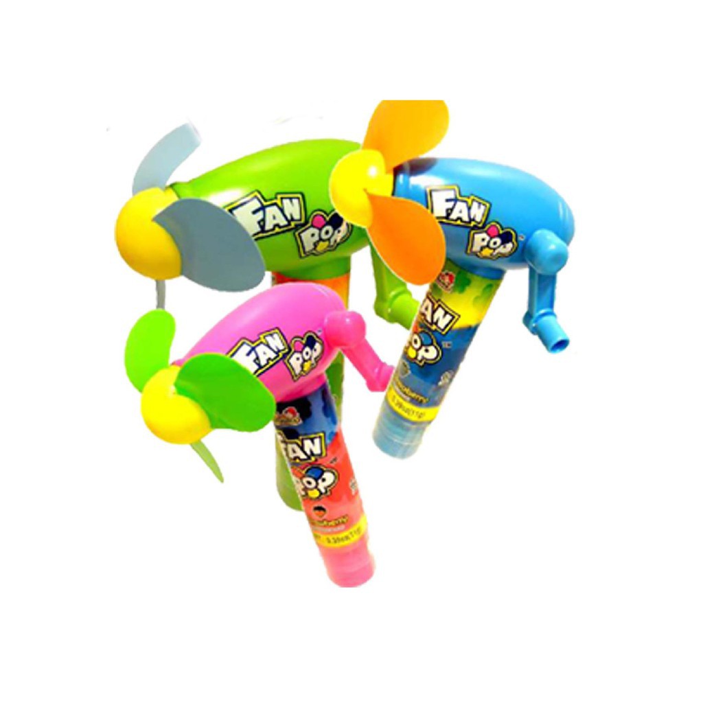 ( Bán sỉ ) Lốc 12c Kẹo mút hình quạt Kidsmania Fan Pop 11gr