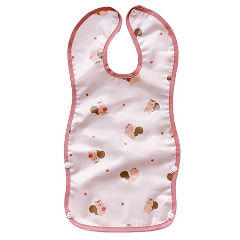 Yếm Ăn Chống Thấm Nước Chống Tràn In Họa Tiết Hoạt Hình Kèm Túi Đựng Tiện Dụng Cho Bé Sơ Sinh