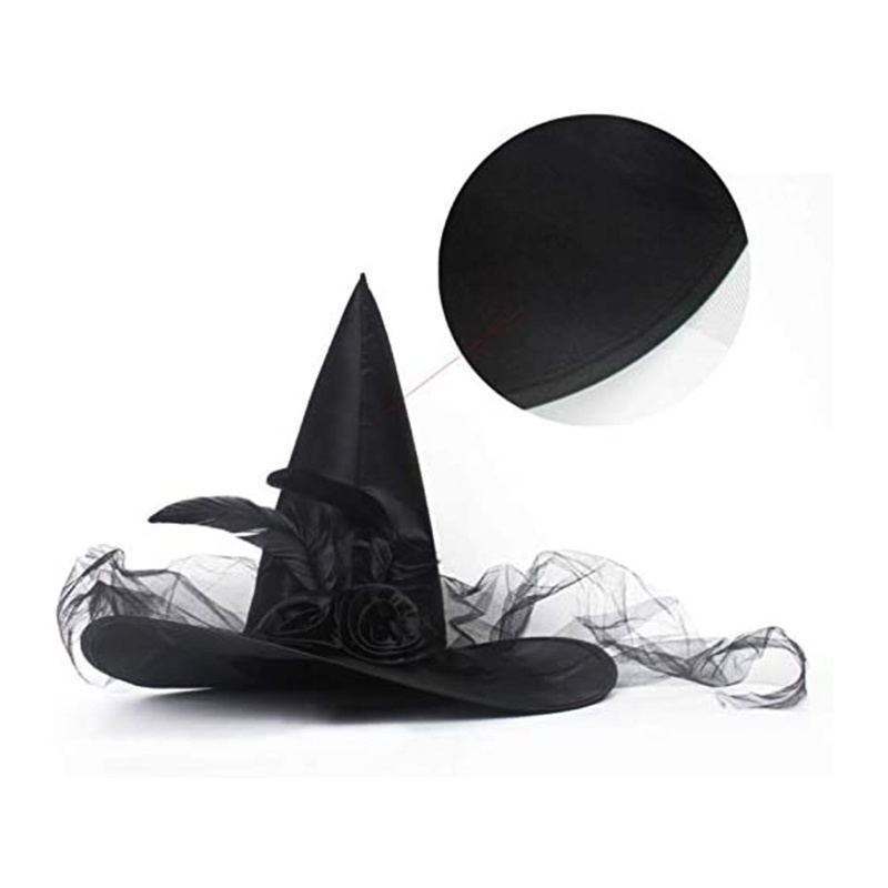 Mũ Phù Thủy Hóa Trang Halloween Cho Nữ