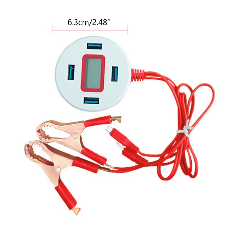 Bộ Chuyển Đổi Nguồn DC Với Kẹp Pin 12V USB Cho Điện Thoại/Máy Tính Bảng