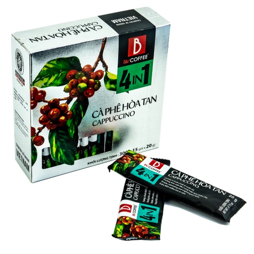CÀ PHÊ HÒA TAN B&V 4 IN 1 CAPPUCINO