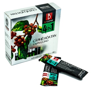 Cà phê hòa tan b&v 4 in 1 cappucino