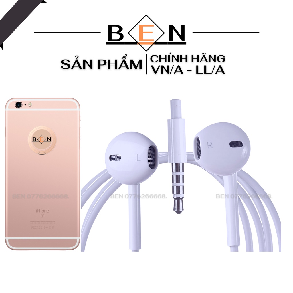 Tai Nghe 3.5mm Chân Tròn Tai Nghe IP Có Dây Dùng Cho IP 5 6