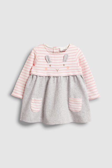 Set bé gái váy thỏ hồng kèm quần legging 9M-4Y