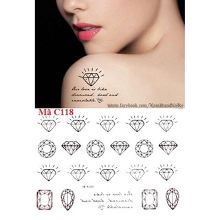 Hình xăm dán kim cương C118