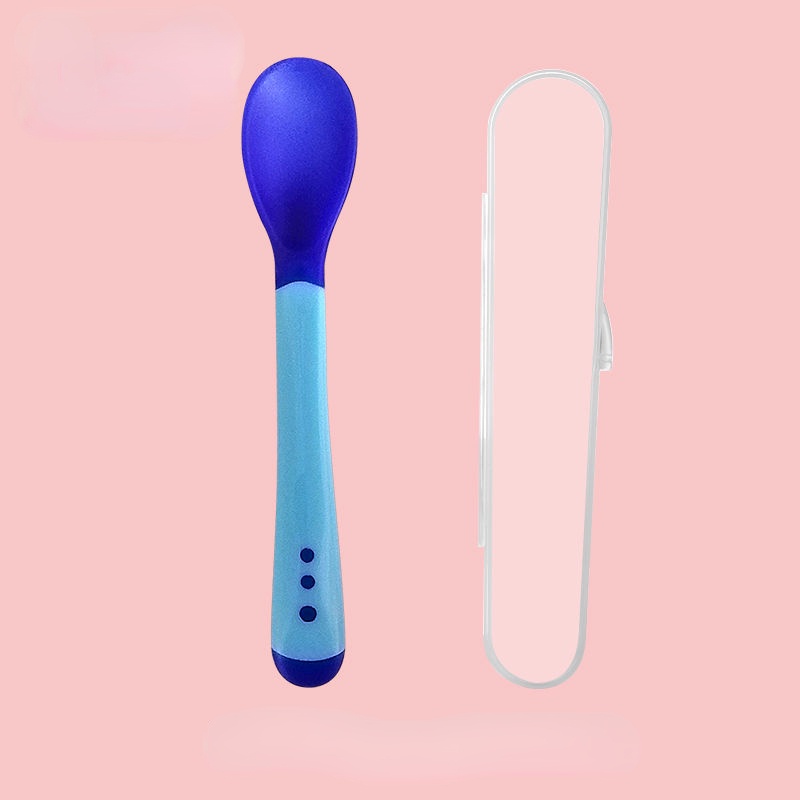 Muỗng Ăn Dặm Bằng Silicon Mềm Chịu Nhiệt Độ Cao Chống Bỏng Cho Bé Sơ Sinh