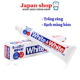Kem đánh răng white & white nội địa nhật bản lion 150g