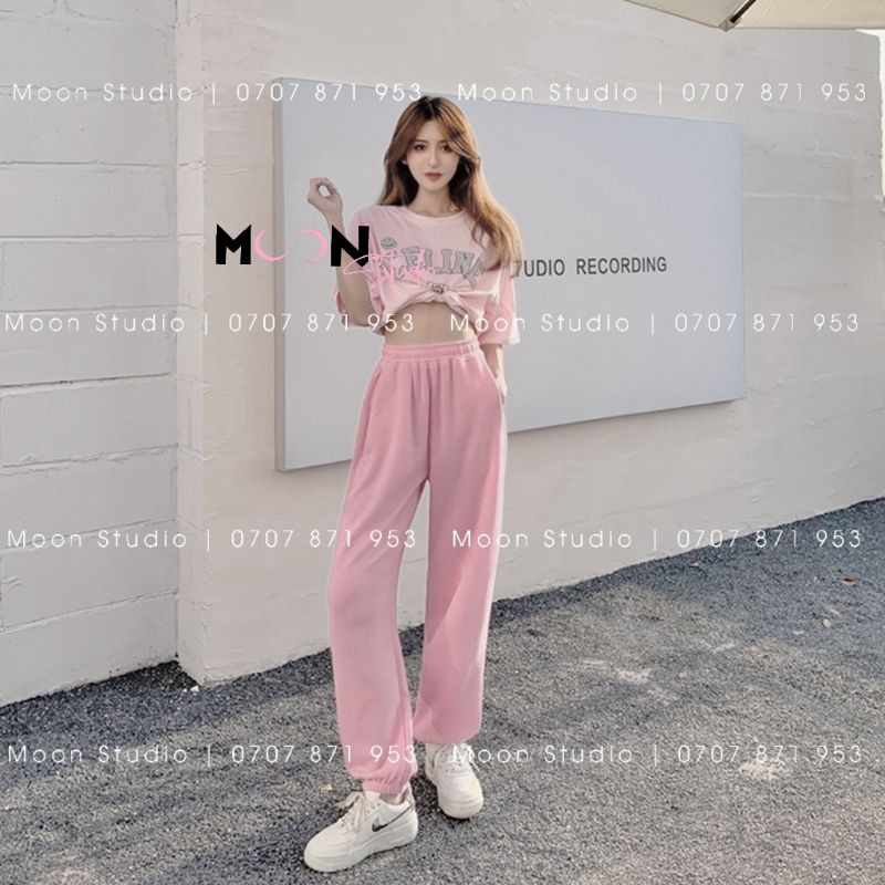 Quần jogger chất nỉ nhiều màu