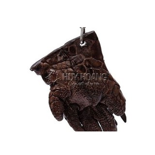 Móc khóa da cá sấu màu nâu đất PH8211