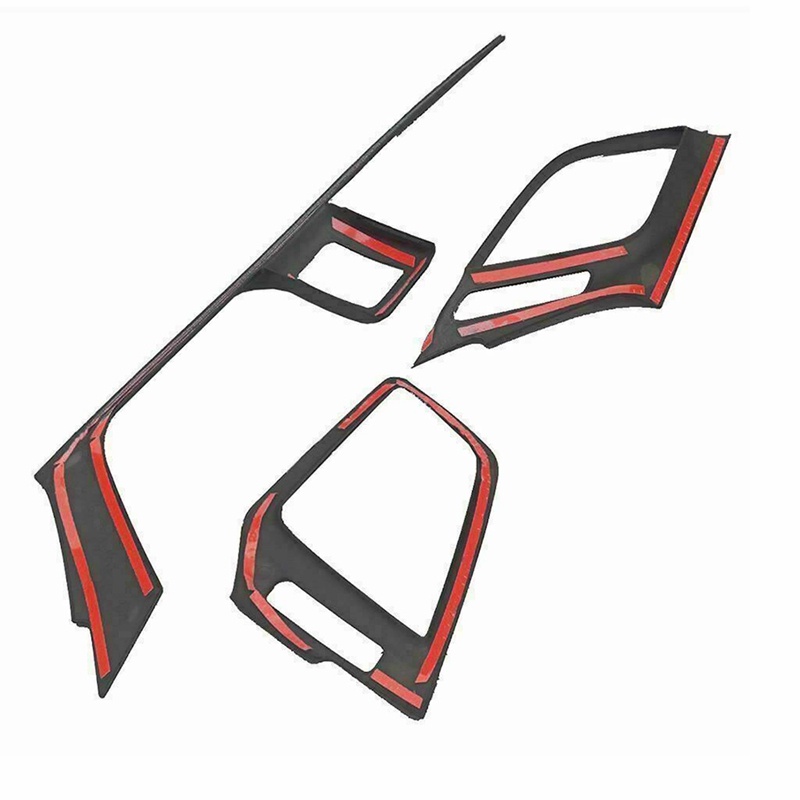 Set 3 Ốp Bảo Vệ Lỗ Thông Gió Xe Hơi Honda Civic Sedan 2016-2020 Bằng Sợi Carbon