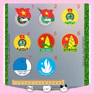 [Giá sẽ tăng đến hết ngày][Hình ủi nhiệt in áo] Logo Đoàn Thanh Niên nhiều mẫu trang trí quần áo in ủi tại nhà dễ dàng