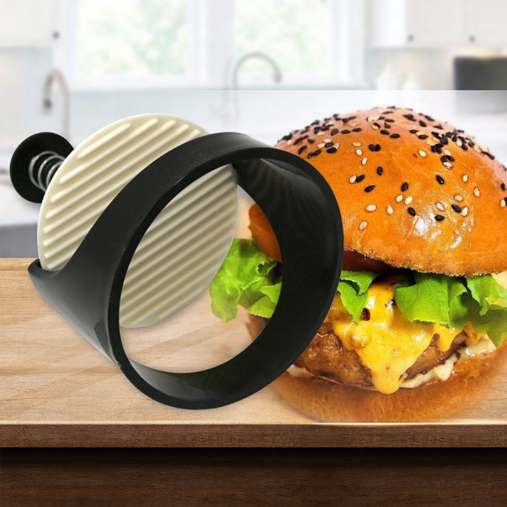 Khuôn Ép Thịt Làm Hamburger Hình Tròn Đa Năng DIY
