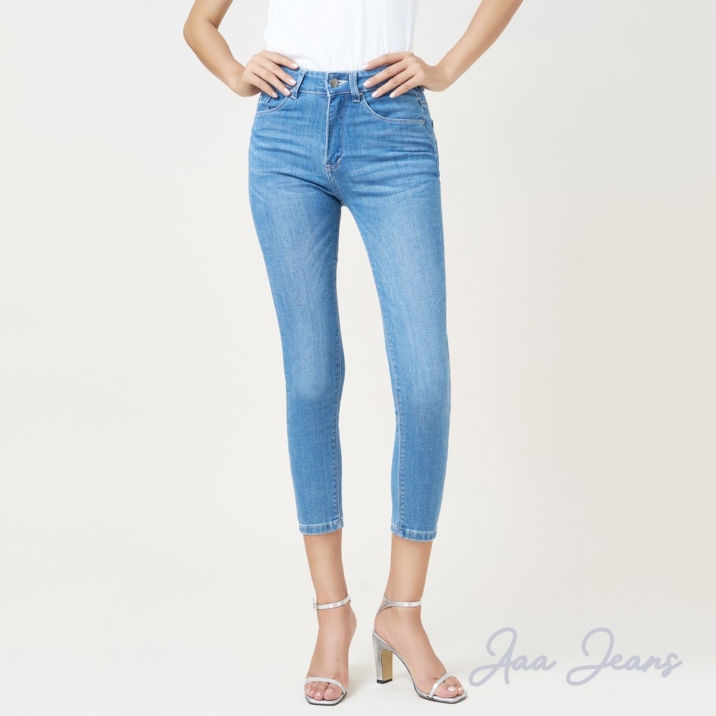 Quần Jean Nữ Màu Xanh Nhạt Ankle Skinny Lưng Cao Aaa Jeans – UCSD RAYON