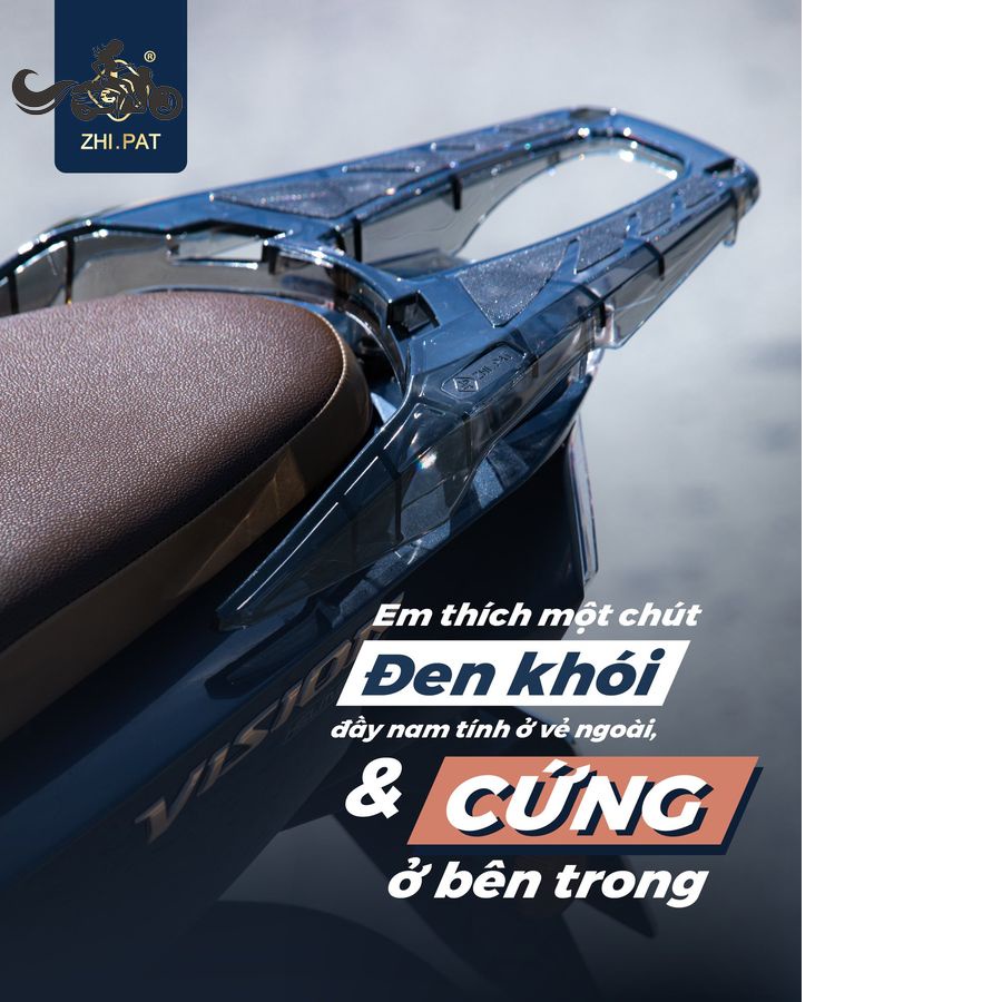 Cảng Sau Vision Kiểu SH 300i Chính Hãng Zhi.Pat Cao Cấp. Nhiều Màu: Xanh Lá, Vàng, Xanh, Đỏ, Tím, Đen Nhám &amp; Đen Khói