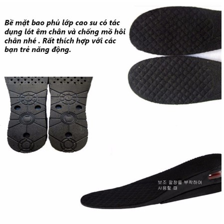 [SOCK] 02 Miếng Lót Giày Tăng Chiều Cao (Loại 3cm,4,5cm, 6cm )