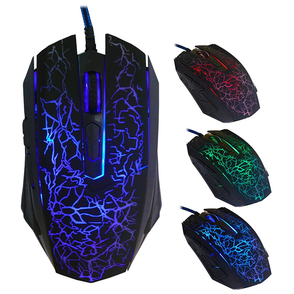 【COD】 Computer&amp;amp;Laptop Mouse Backlight Gaming Optical Wired Mice With Six Button