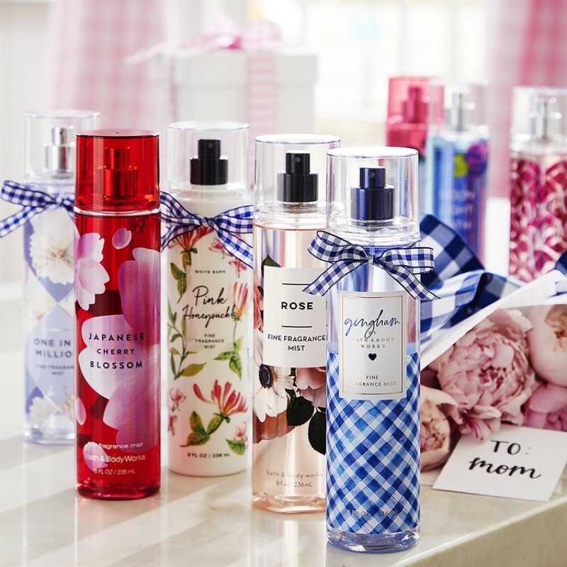 NHIỀU MÙI | Body mist xịt thơm Bath & Body Works chính hãng