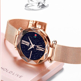 Đồng Hồ Nữ ĐEO TAY Nam Châm Lụa Cực Sang Chảnh Bắt Mắt