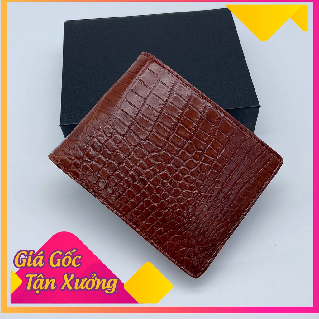 Ví nam da cá sấu - Hàng chính hãng - Bảo hành 3 năm