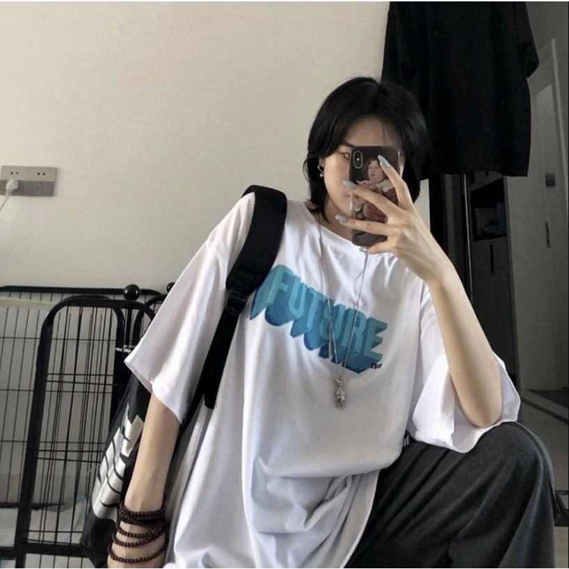 ÁO THUN, ÁO PHÔNG TAY LỠ NAM NỮ UNISEX OVERSIZE, ÁO PHÔNG FORM RỘNG FUTURE M233 MOONZSHOP