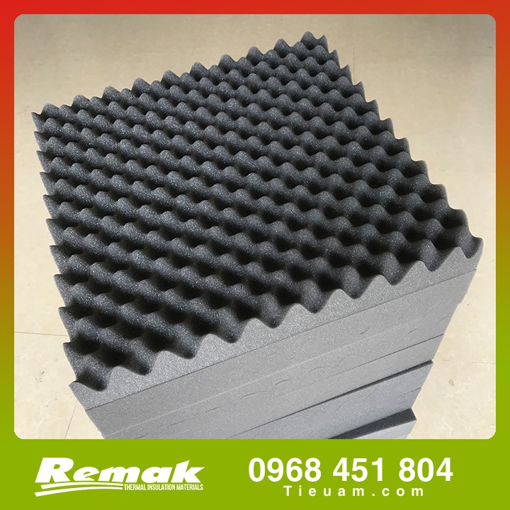 Mút xốp dán tường kt 50x50 Mút tiêu âm dán phòng nghe