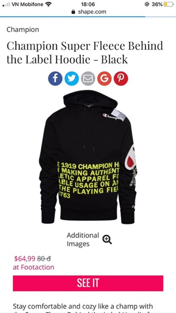 hoodie champion real bao check, on web 80$