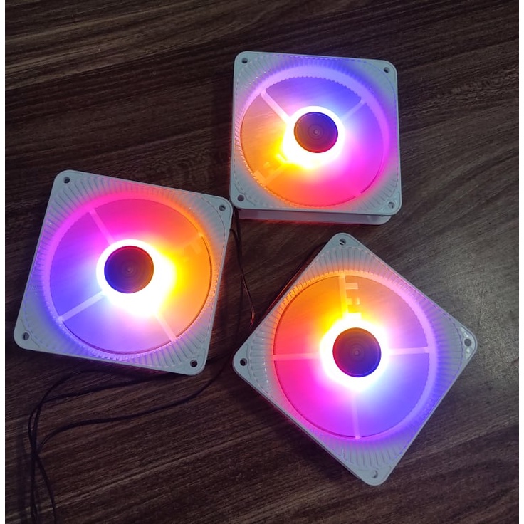 [Không cần Hub] Quạt tản nhiệt, làm mát máy tính, Fan led, Fan case RGB, cắm trực tiếp molex, phiên bản W1