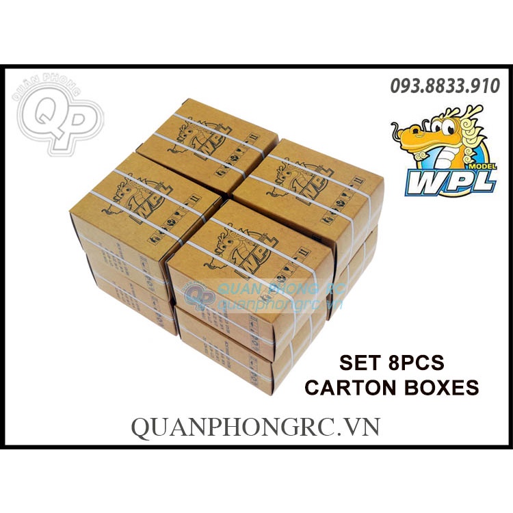 Bộ 8 Thùng WPL Carton Boxes Set For RC Truck 8 Pcs