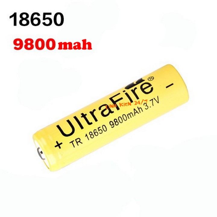 Pin Sạc Ultrafire 3.7V 18650 Dung Lượng 9800mah
