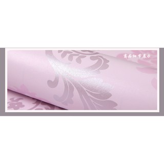 Decal giấy dán tường châu âu hồng (khổ rộng 0.45m)