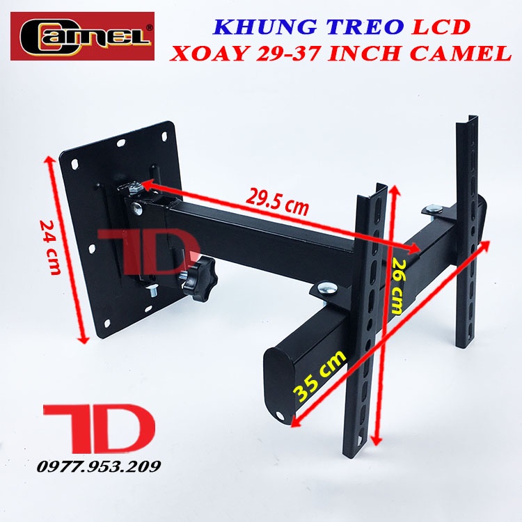 Khung treo tivi LCD cao cấp xoay 29-37 inch và 42-60 inch Camel CMX37 CMX60, giá đỡ tivi treo tường KÈM ỐC VÍT
