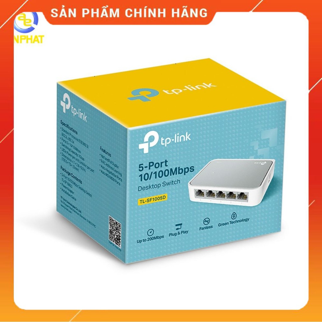 Switch TP-Link TL-SF1005D 5 Port (Trắng) - Tem ANH NGỌC