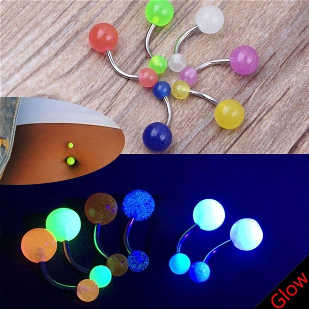 Bộ 7 Khuyên Rốn / Rốn Bằng Thép Không Gỉ Phong Cách Thời Trang Mới