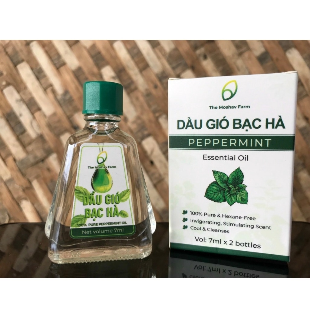 Dầu Gió Bạc Hà Moshav Farm - Chai 7ml❤️