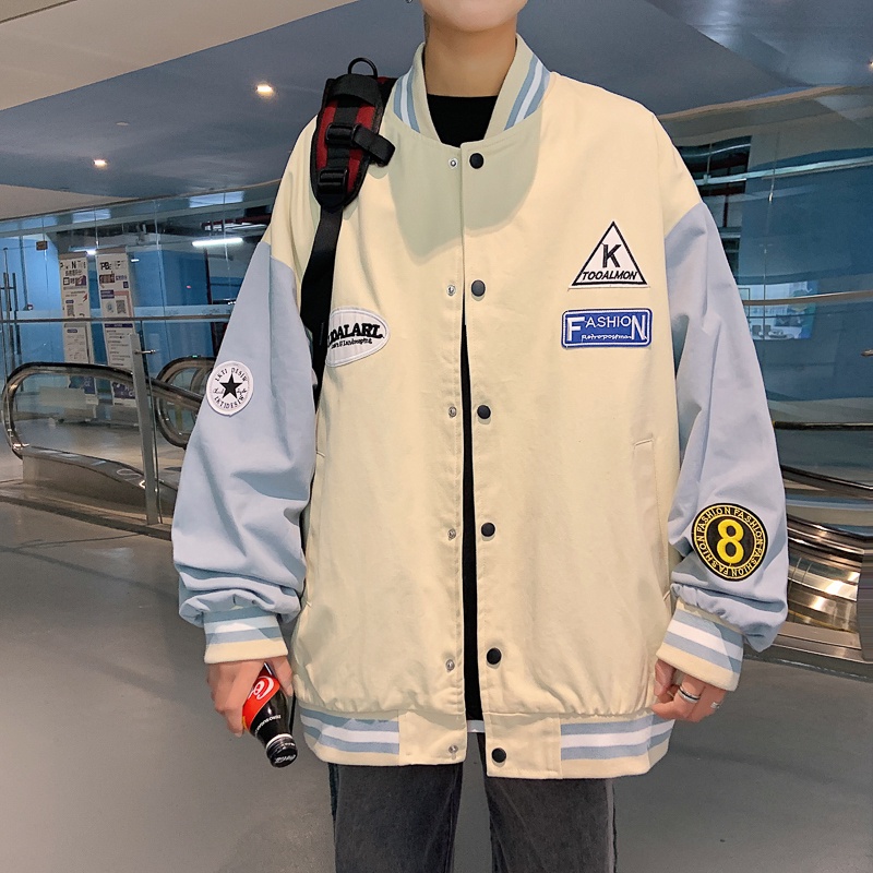 Áo khoác bóng chày đơn giản dáng rộng thời trang  dành cho nam simple bigsize áo khoac bomber