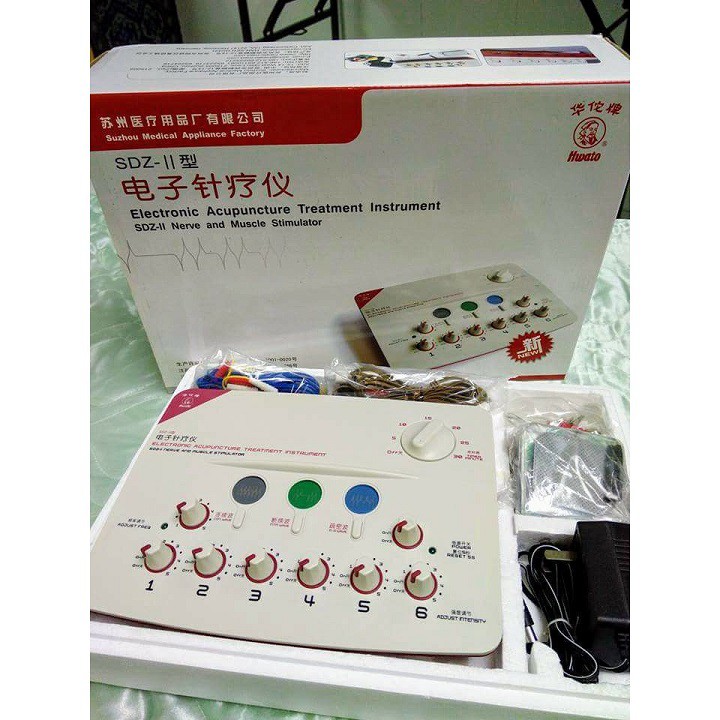 MÁY ĐIỆN CHÂM CHÂM CỨU HOA ĐÀ HWATO SDZ II ĐỎ NEW - MÁY ĐIỆN CHÂM