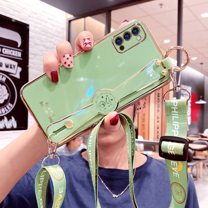 Ốp điện thoại QIANZI silicon mềm mạ điện cho Oppo Reno4 4G Reno4Pro Oppo Reno 4