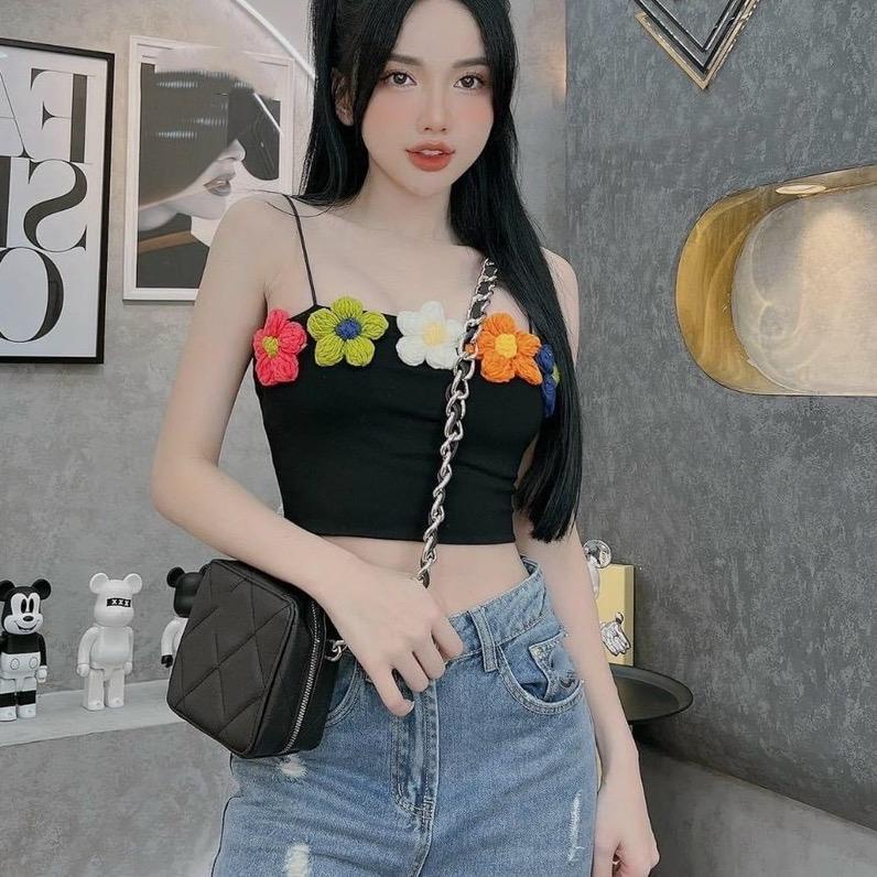 Áo CropTop Dây AIORI Đủ Màu Hàng QC Loại 1 G015