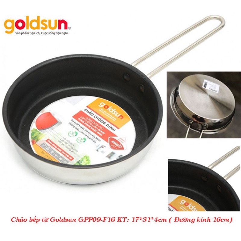 Chảo inox chống dính GPA1401 size 18/20/24/26/28