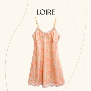 Váy ngủ lụa sexy viền ren cao cấp loirechic lsl07