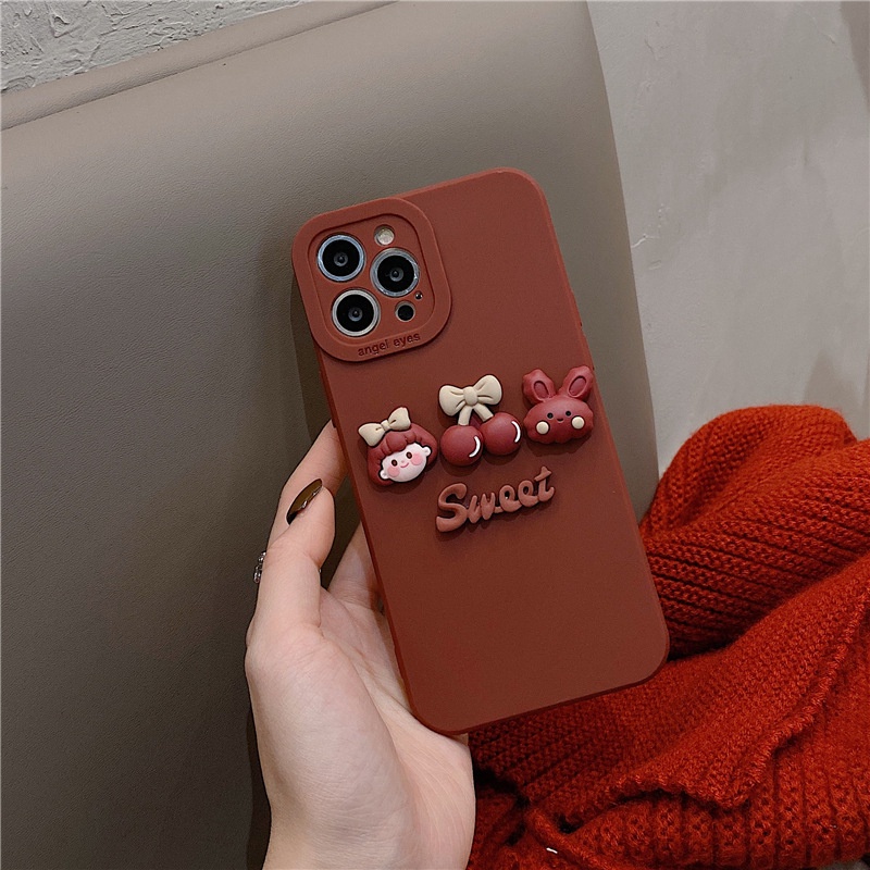 Ốp lưng iphone cạnh vuông bảo vệ camera gắn dâu 2 7plus x xsmax 11 11promax 12 12pro 12promax 13 13pro 13promax DT13