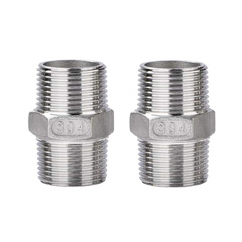 KÉP REN INOX/ NỐI 2 ĐẦU REN NGOÀI INOX PHI 21/ 27 MM- INOX 201/ 304- ĐỘ BỀN CAO