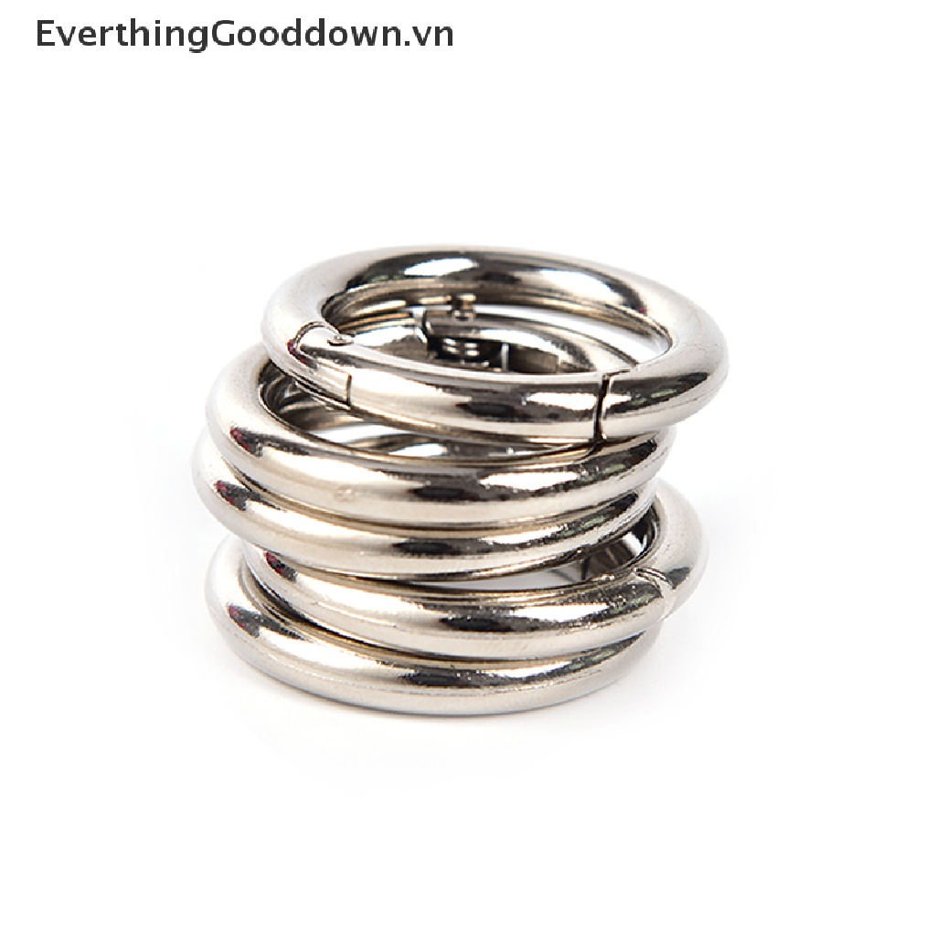 Everthinggooddown Set 5 Móc Treo Đồ Tròn Bằng Kim Loại 35mm