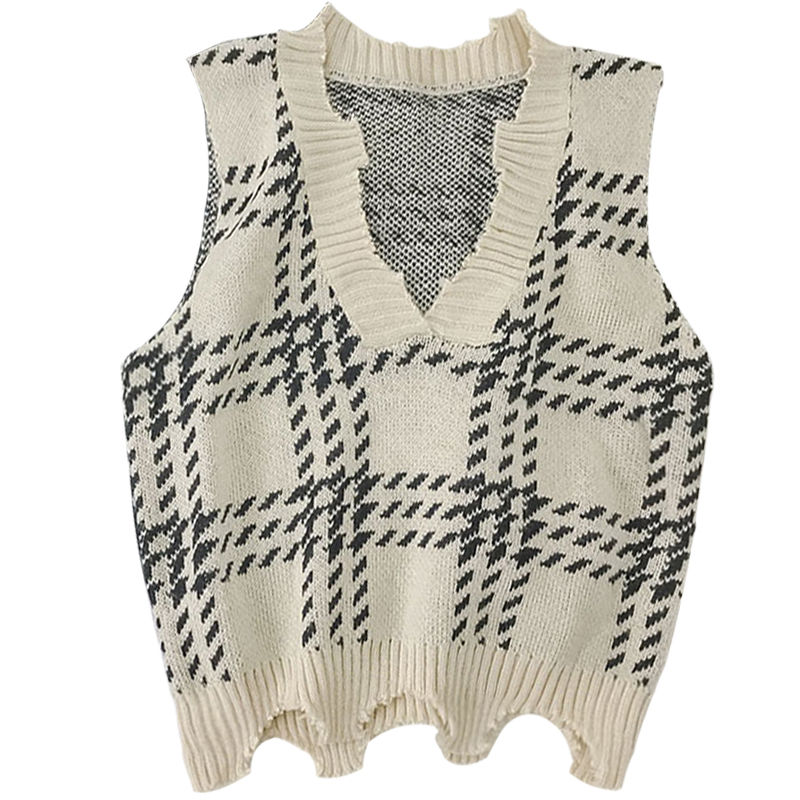 Áo Khoác Len Không Tay Dáng Rộng Phong Cách Hàn Quốc Trẻ Trung Cho Nữ