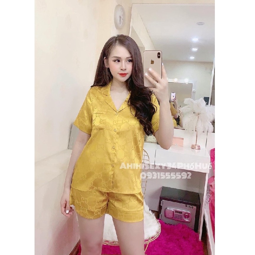 SET BỘ ĐỒ LỤA GẤM 7 MÀU SIÊU XINH (ÁO CỘC QUẦN CỘC)