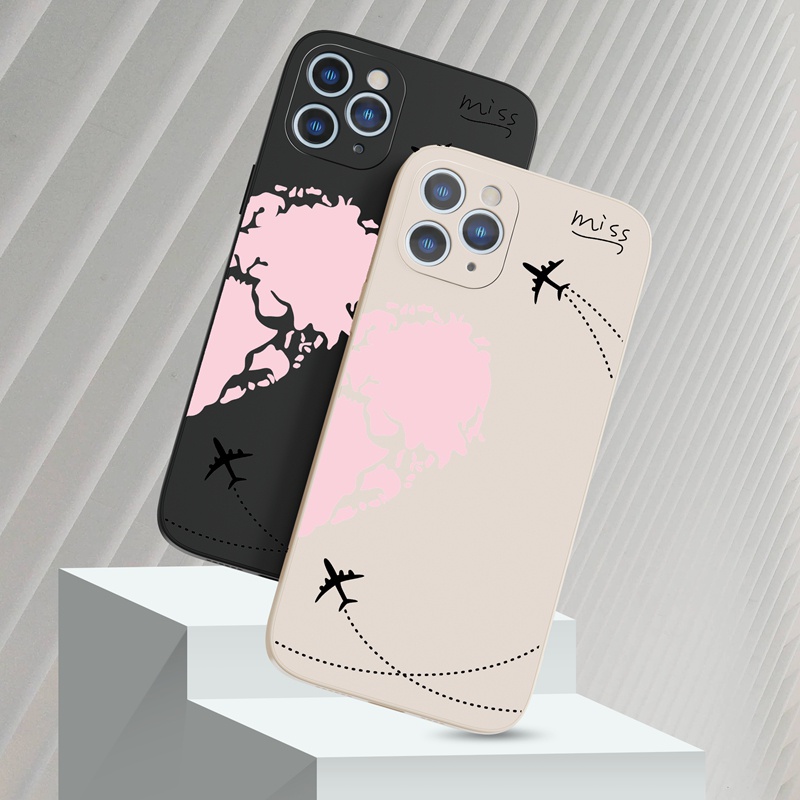 Ốp lưng iphone Ốp điện thoại Suntaiho silicon họa tiết trái tim hồng cho iPhone 13 12 11 Pro Max X XR Xs Max 7 8 Plus 12mini 13mini