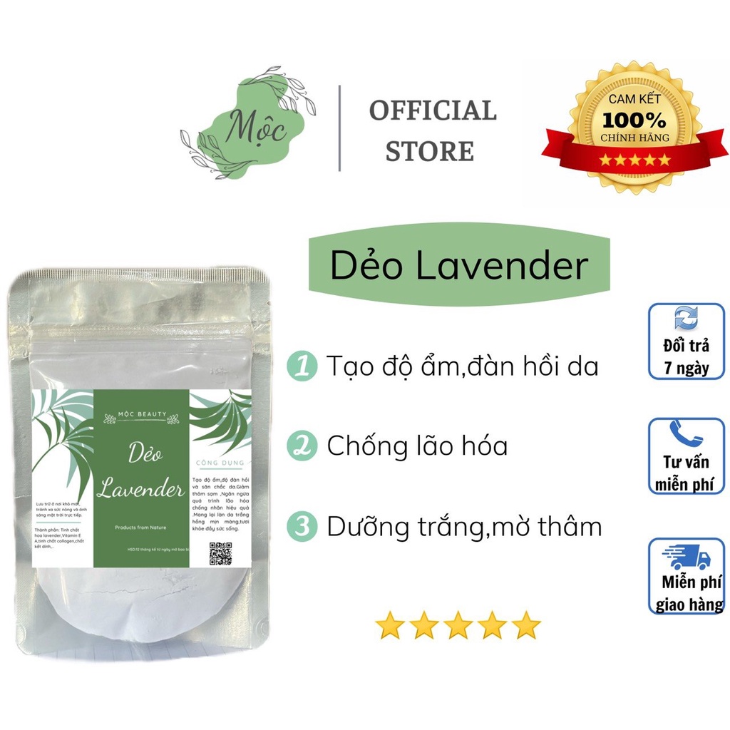 1kg bột mặt nạ dẻo lavender